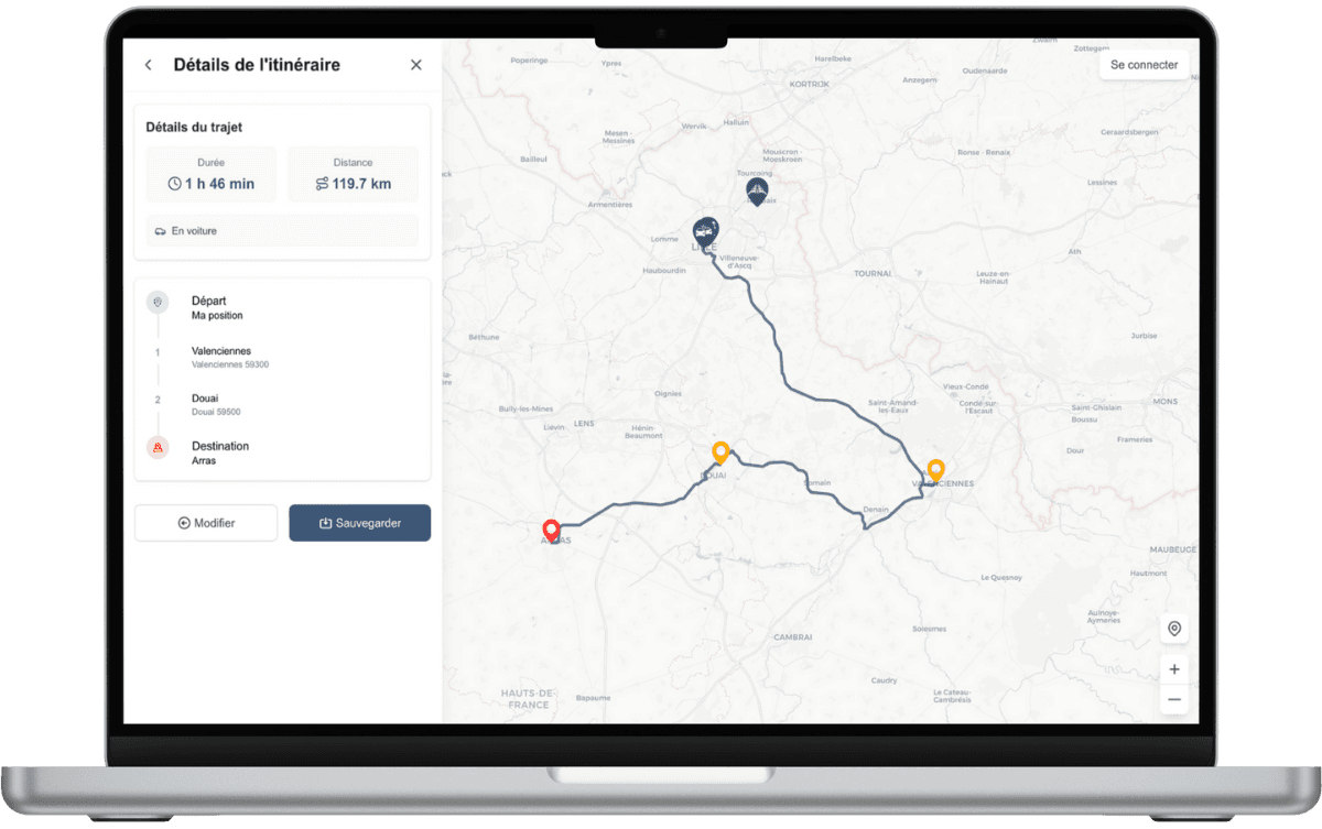 Aperçu Mapio Webapp